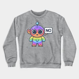 Cosmic Consent - The Assertive Little Alien Crewneck Sweatshirt